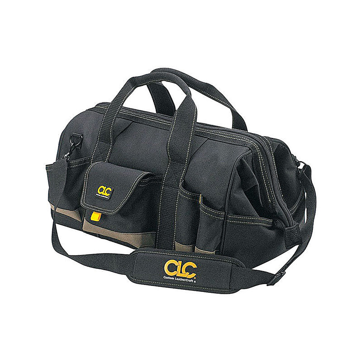 CLC 1163 11 in. W X 12 in. H Polyester Tool Bag 25 pocket Black/Tan 1 pc