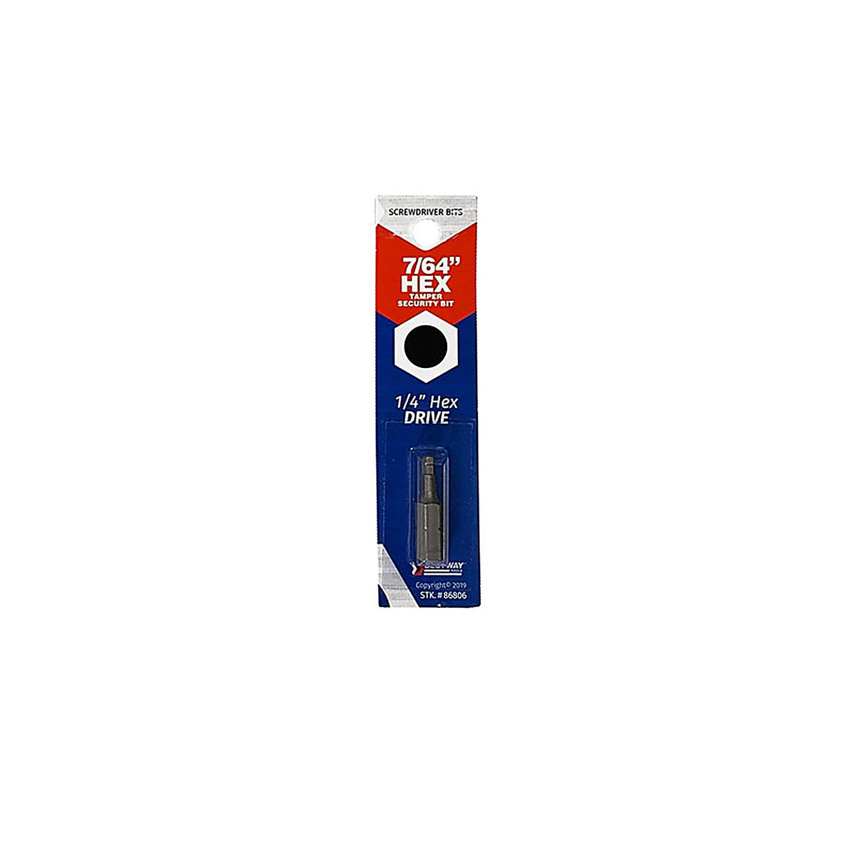 Best Way Tools 86806 Hex 7/64 x 1 in. L Screwdriver Bit Carbon Steel 1/pc.