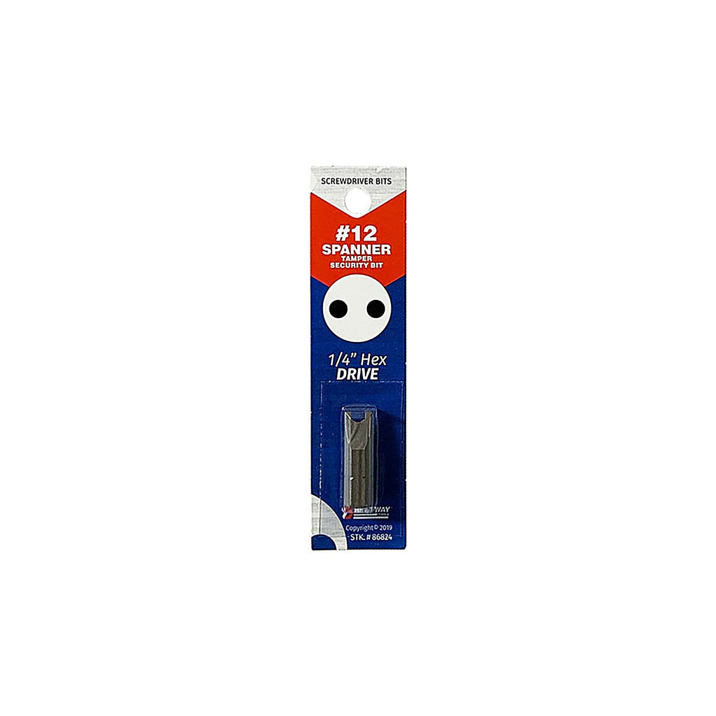 Best Way Tools 86824 Spanner Spanner #12 x 1 in. L Screwdriver Bit Carbon Steel 1/pc.