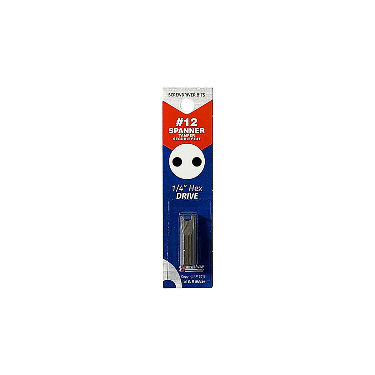 Best Way Tools 86824 Spanner Spanner #12 x 1 in. L Screwdriver Bit Carbon Steel 1/pc.