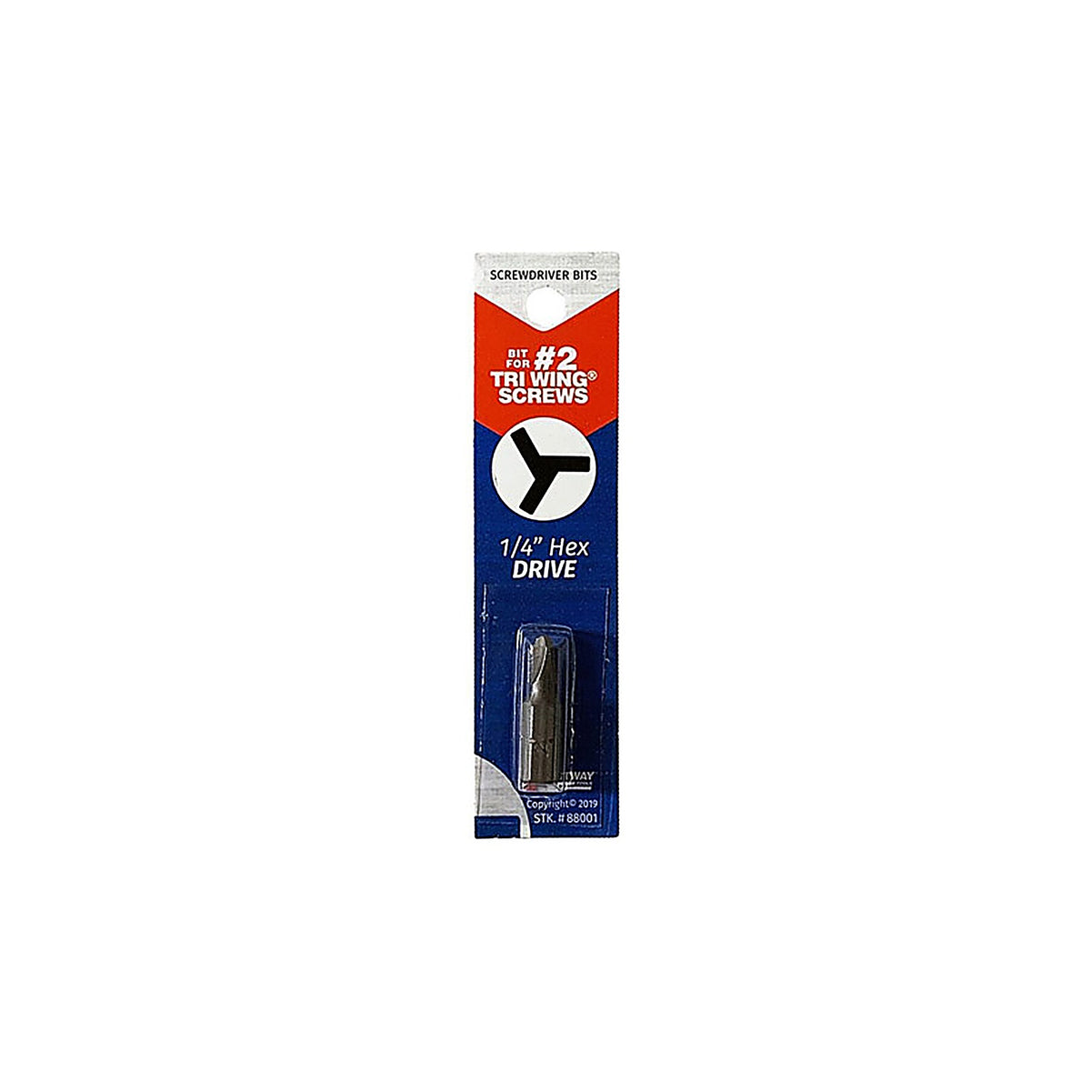 Best Way Tools 88001 Tri-Wing Torx #2 x 1 in. L Screwdriver Bit Carbon Steel 1/pc.