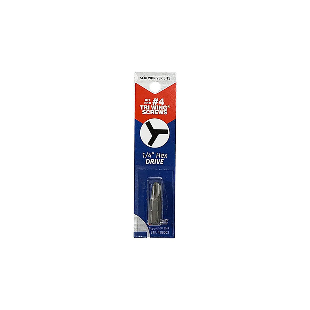 Best Way Tools 88003 Tri-Wing Tri-Wing #4 x 1 in. L Screwdriver Bit Carbon Steel 1/pc.
