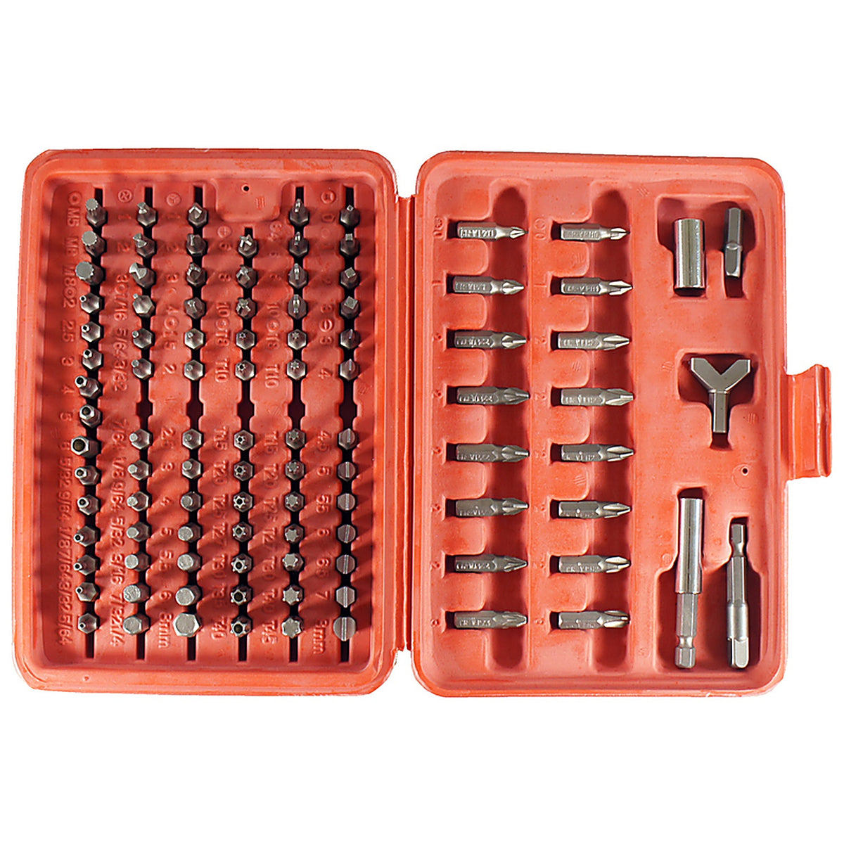 Best Way Tools 24380 Assorted Screwdriver Bit Set Carbon Steel 100/pc.