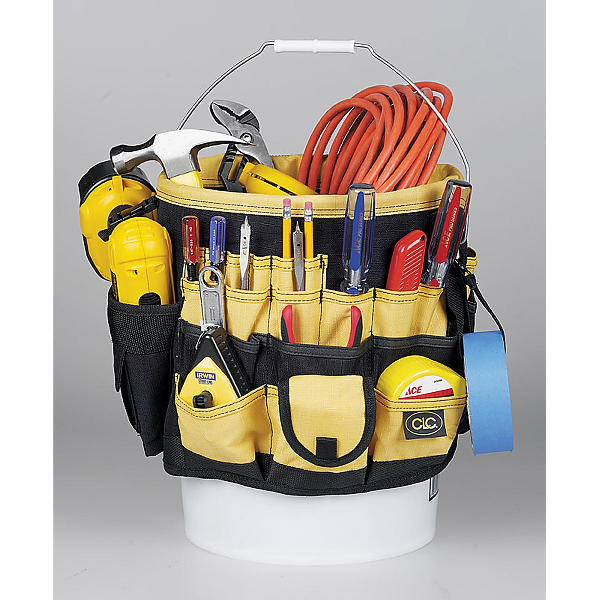 CLC 4122 3.25 in. W X 13 in. H Polyester Bucket Organizer 61 pocket Black 1 pc