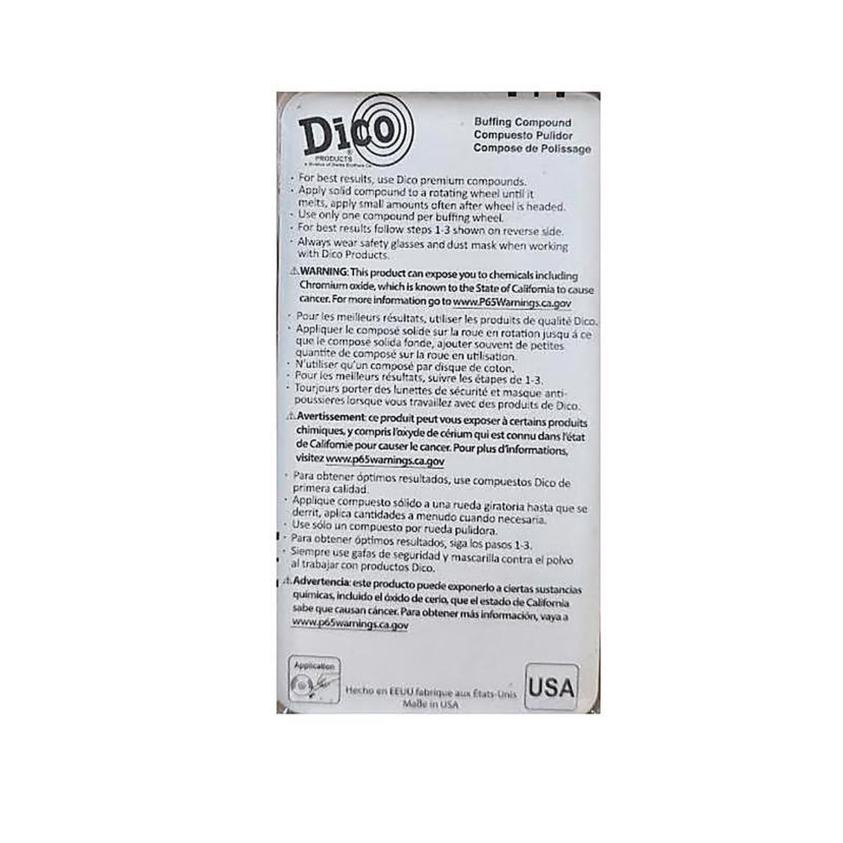 Dico 7100930(SCR) Polishing Compound Buffing Compound