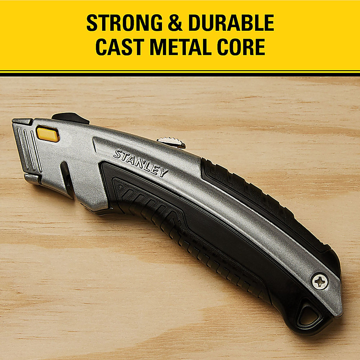 Stanley 10-788 InstantChange 6-5/8 in. Retractable Utility Knife Black/Gray 1/Pack