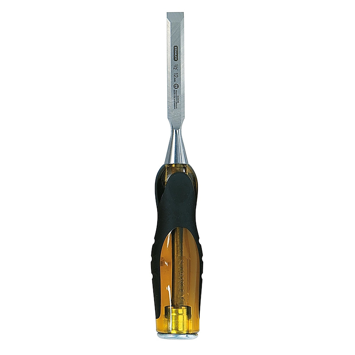 Stanley 16-975 FatMax Thru-Tang 1/2 in. W Steel Wood Chisel Black/Yellow 1/Pack