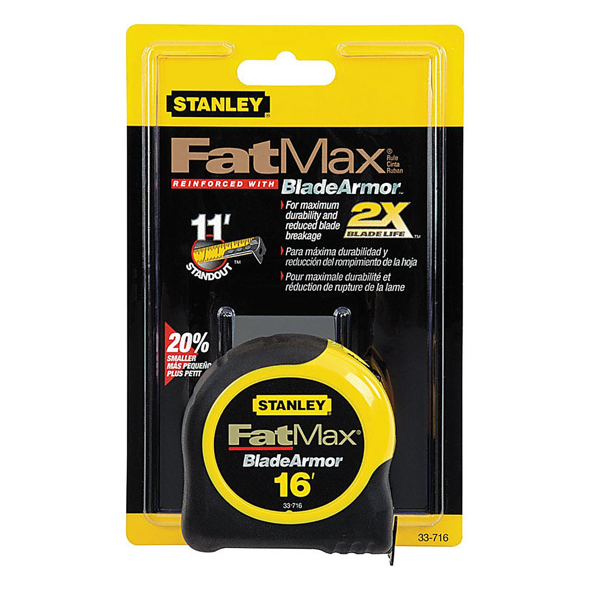 Stanley 33-716 FatMax 16 ft. L x 1.25 in. W Tape Measure 1/Pack