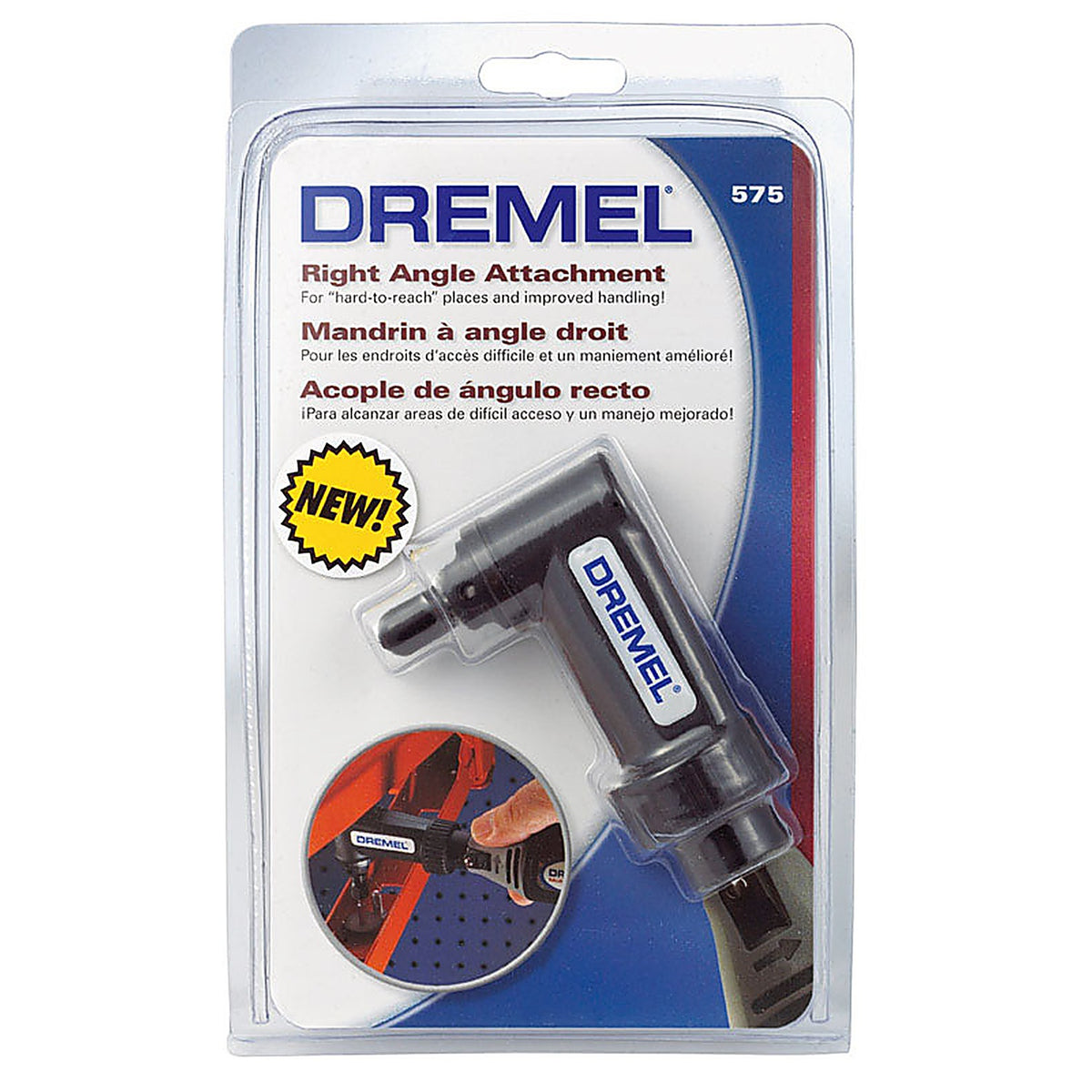 Dremel - 575 - 4 In. L Plastic/Steel Right Angle Attachment 1 Pack