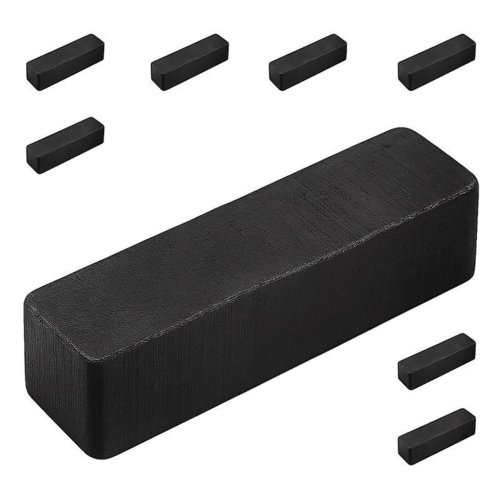 Master Magnetics 7001 .875 in. Ceramic Block Block Magnets 0.6 lb. pull 3.4 MGOe Black 8/pc.
