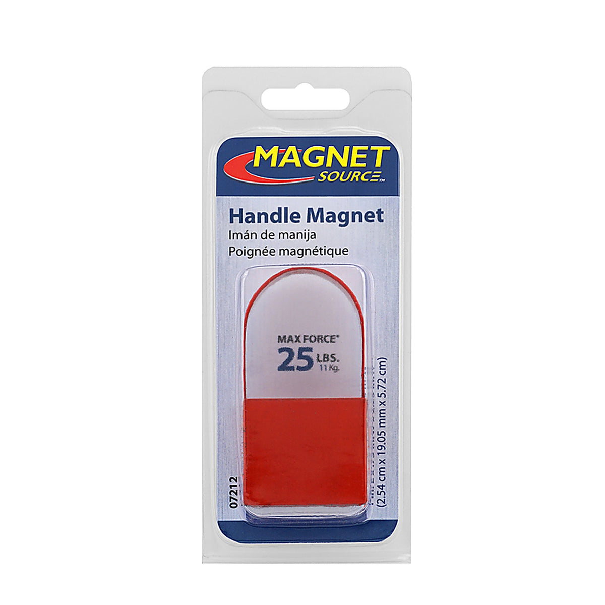 Master Magnetics 7212 1 in. Ceramic Handle Magnet 25 lb. pull 3.4 MGOe Red 1/pc.