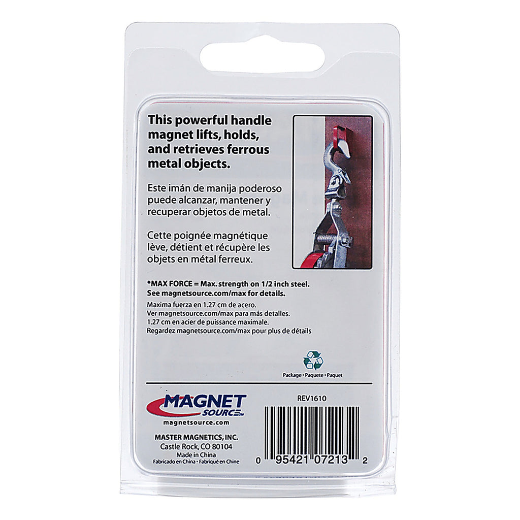 Master Magnetics 7213 2 in. Ceramic Handle Magnet 50 lb. pull 3.4 MGOe Red 1/pc.