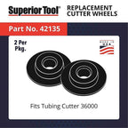 Superior Tool 42135 Replacement Cutter Wheel Black