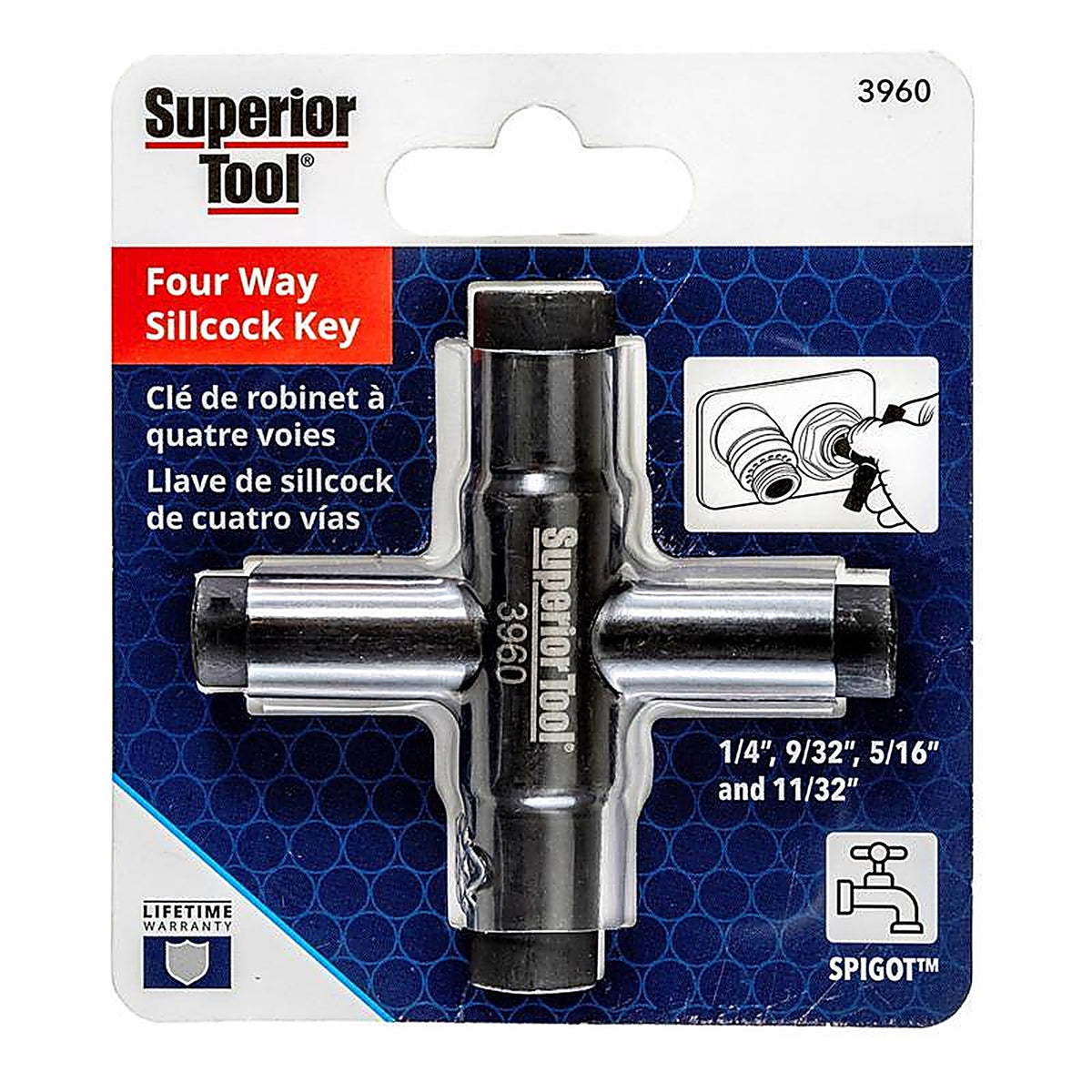 Superior Tool 3960 11/32 inch Valve Key 1/pc.