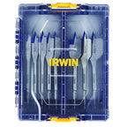 Irwin IWAX128PC Speedbor Carbon Steel Spade Bit Set 8/pc.