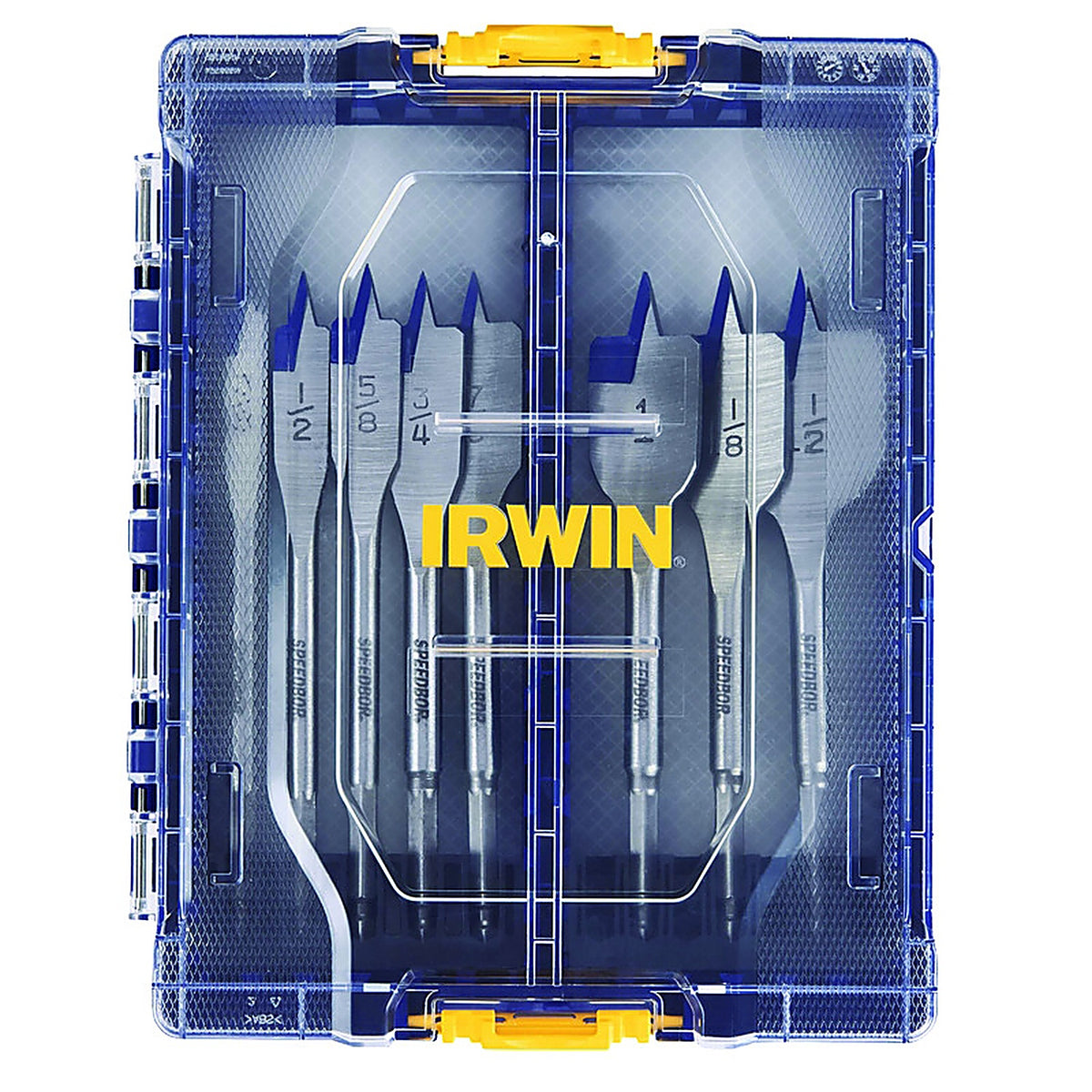 Irwin IWAX128PC Speedbor Carbon Steel Spade Bit Set 8/pc.