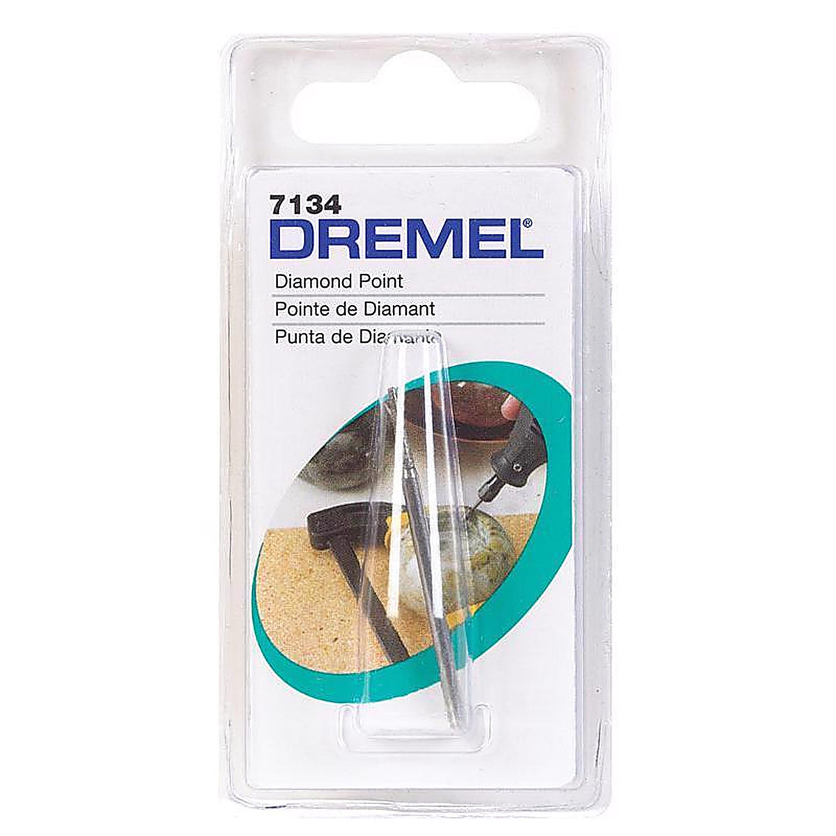 Dremel - 7134 - 5/64 In. D X 5/64 In. L Diamond Coated Wheel Point Tapered 35000 Rpm 1 Piece