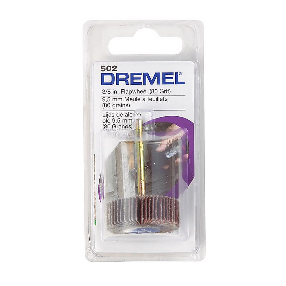 Dremel - 502 - 3/8 In. D Emery Flap Wheel Sander 80 Grit 1 Piece