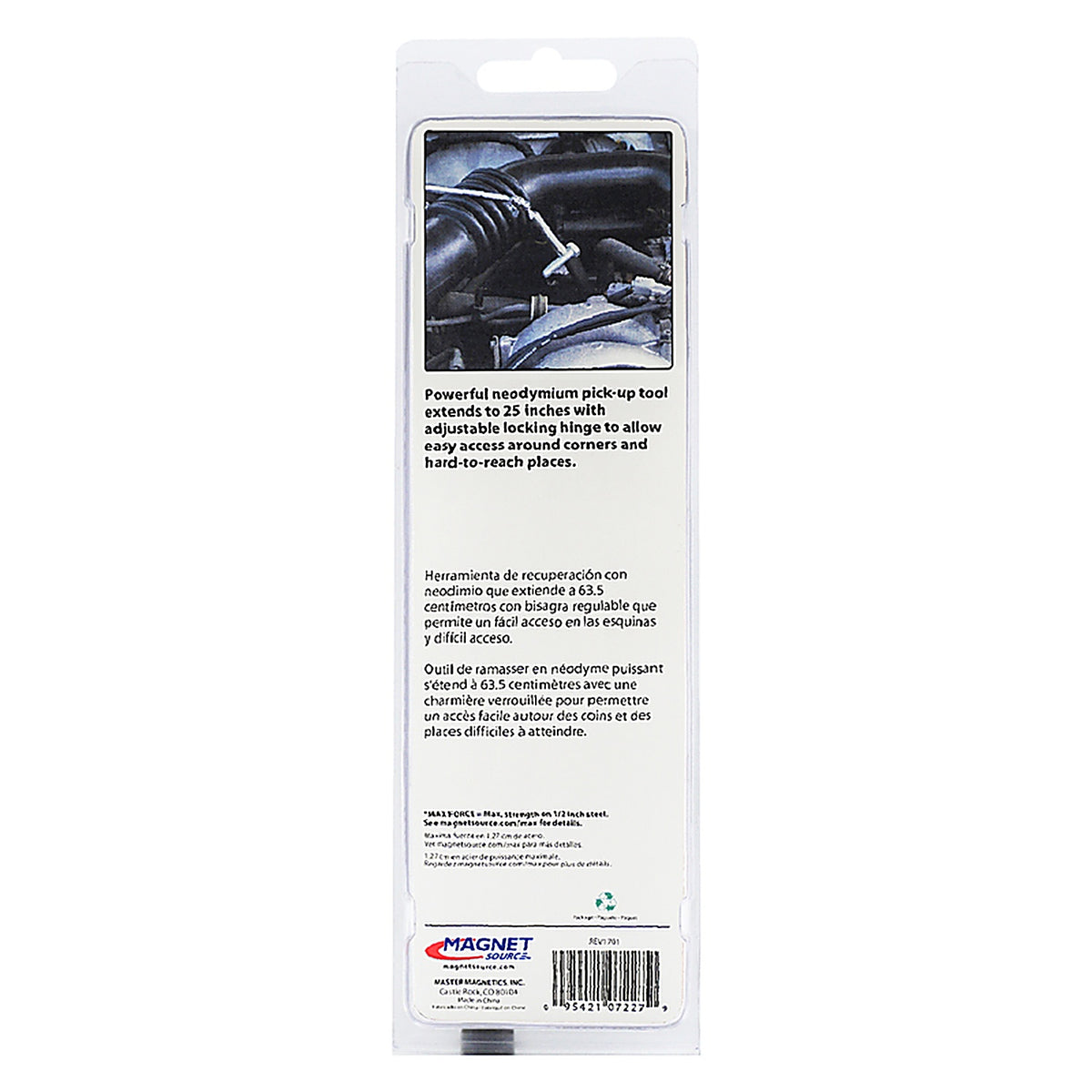 Master Magnetics 7227 The Magnet Source 25 in. Telescoping Magnetic Pick Up Tool Magnetic Pick-Up Tool