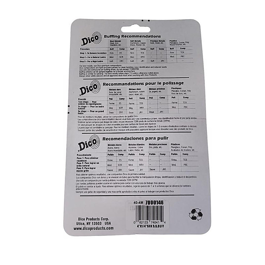 Dico 527-40-4M Cotton Buffing Wheel