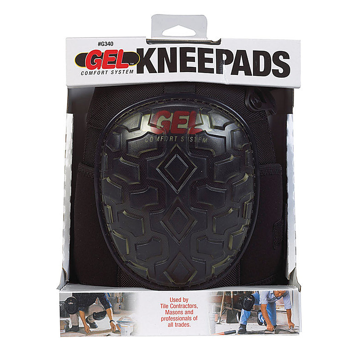 CLC G340 8 in. W Gel Knee Pads Black
