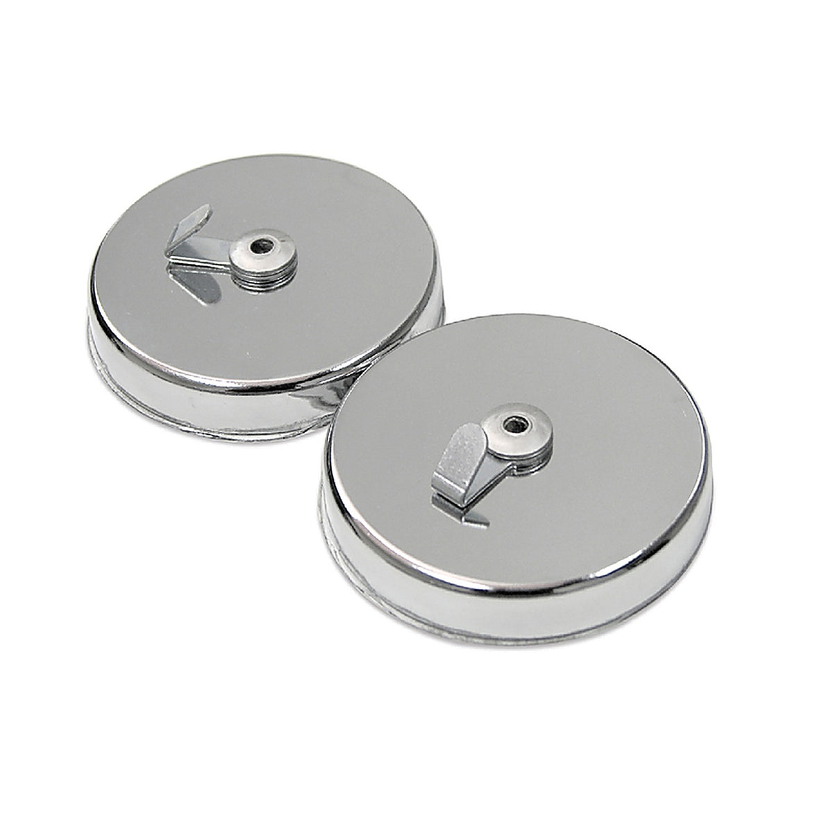 Master Magnetics 7254 2-5/8 in. Ceramic Magnetic Hooks 35 lb. pull 3.4 MGOe Silver 2/pc.