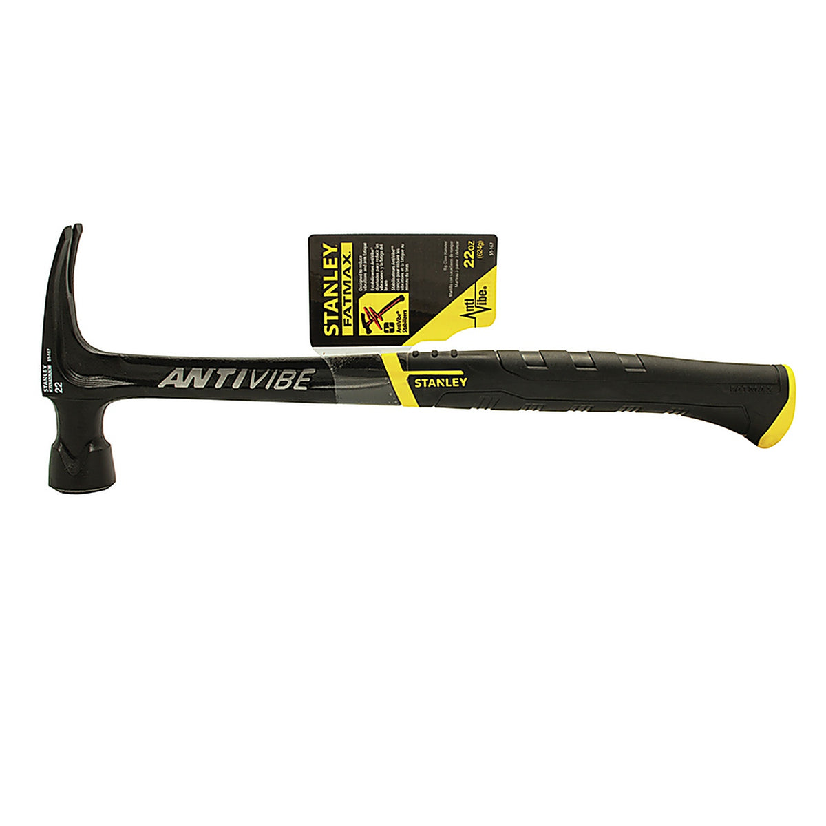 Stanley 51-167 FatMax 22 oz. Checkered Face Framing Hammer 6 in. Steel Handle