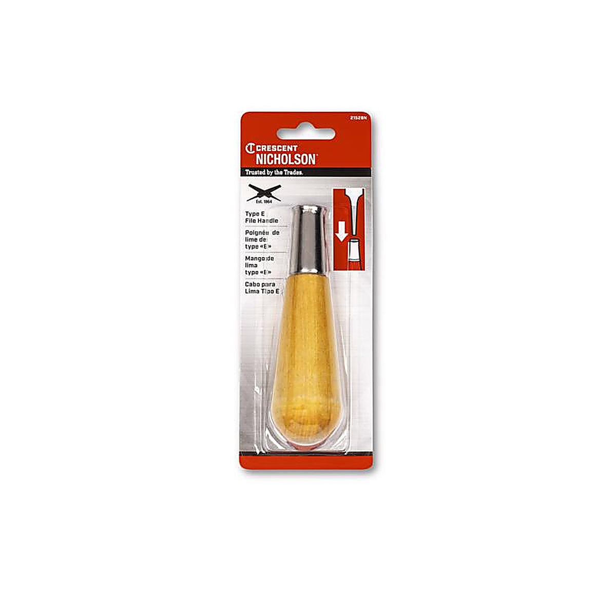 Crescent - 21528N - Nicholson 5-1/4 In. L X 2.8 In. W Wood File Handle 1 Piece