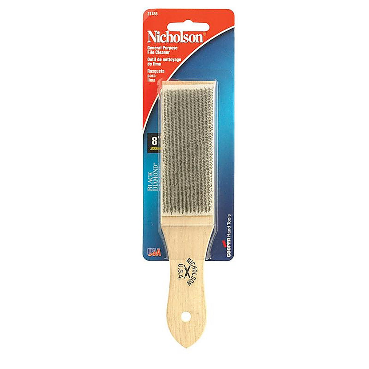 Crescent - 21455 - Nicholson 8 In. L X 2.85 In. W Wood File Cleaner 1 Piece