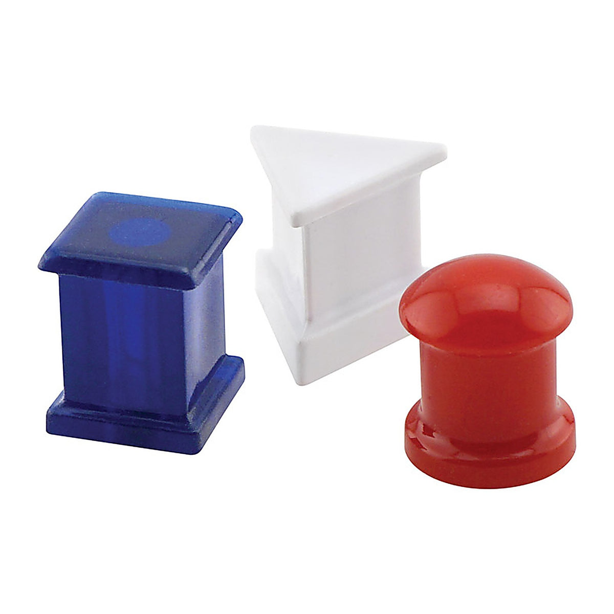 Magnet Source - 07507 - .625 In. L X .5 In. W Assorted Magnetic Push Pins 6 Piece