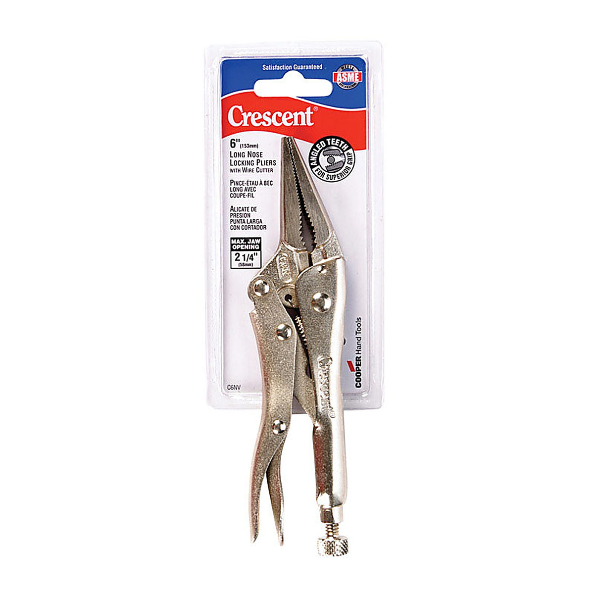 Crescent - C6NVN-08 - 6 In. Alloy Steel Curved Pliers with Wire Cutter