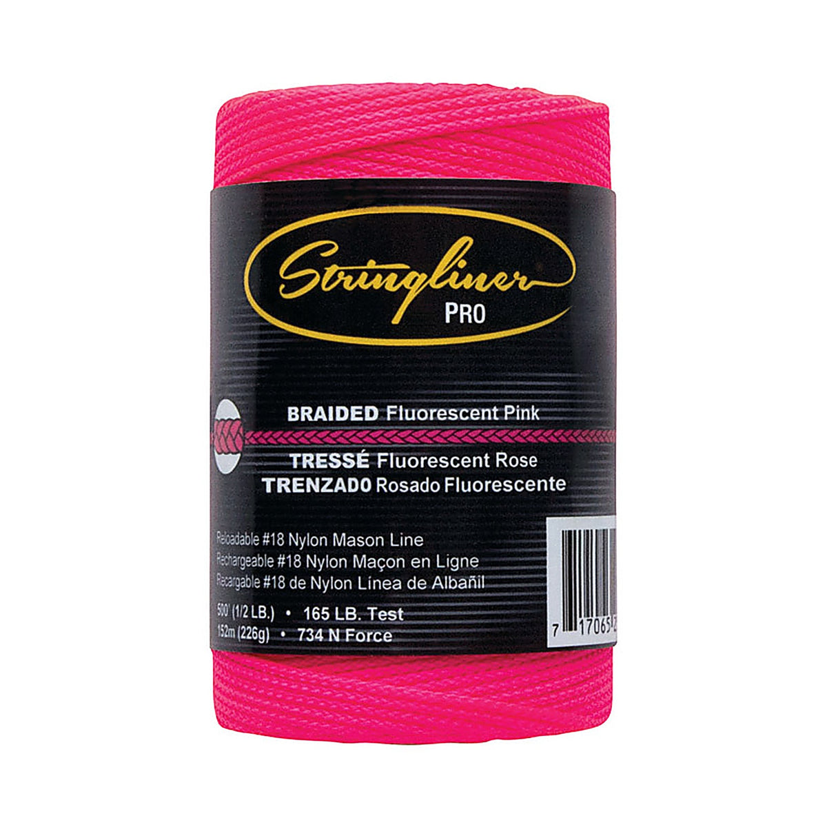 US Tape 35462 Stringliner Pink Braided Chalk Line Refill 500 ft.