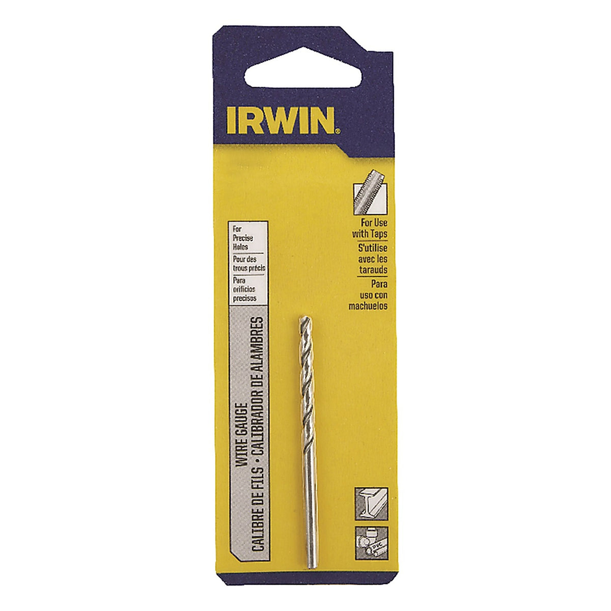 Irwin 81140 1-3/8 in. x 2-3/8 in. L High Speed Steel Wire Gauge Bit 1/pc.