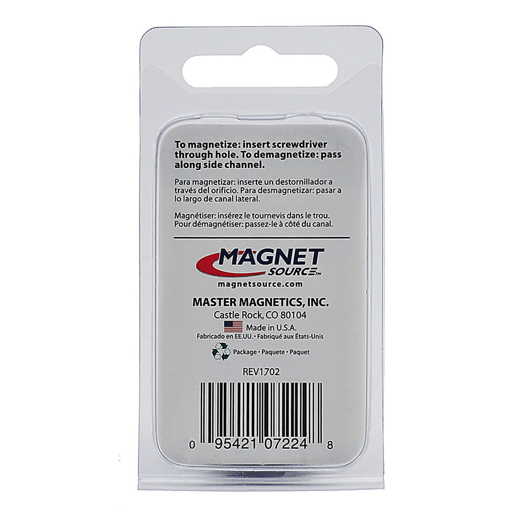 Master Magnetics 7224 1 in. Ferrite Powder/Rubber Polymer Resin Magnetizer 0.6 MGOe Black 1/pc.