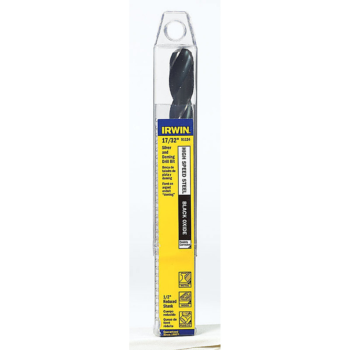 Irwin 91134 17/32 in. x 6 in. L High Speed Steel Drill Bit 1/pc.