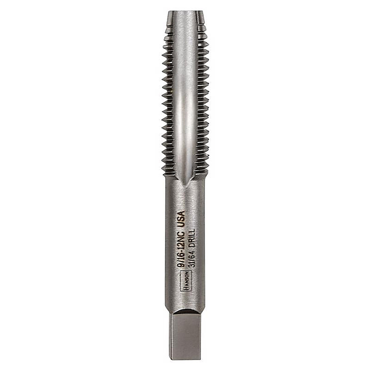 Irwin 1448 Hanson High Carbon Steel SAE Fraction Tap 9/16 in.-12NC 1/pc.