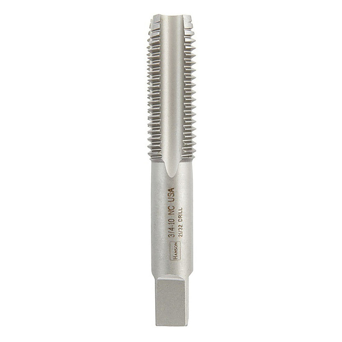 Irwin 8158ZR Hanson High Carbon Steel SAE Fraction Tap 3/4 in.-10NC 1/pc.