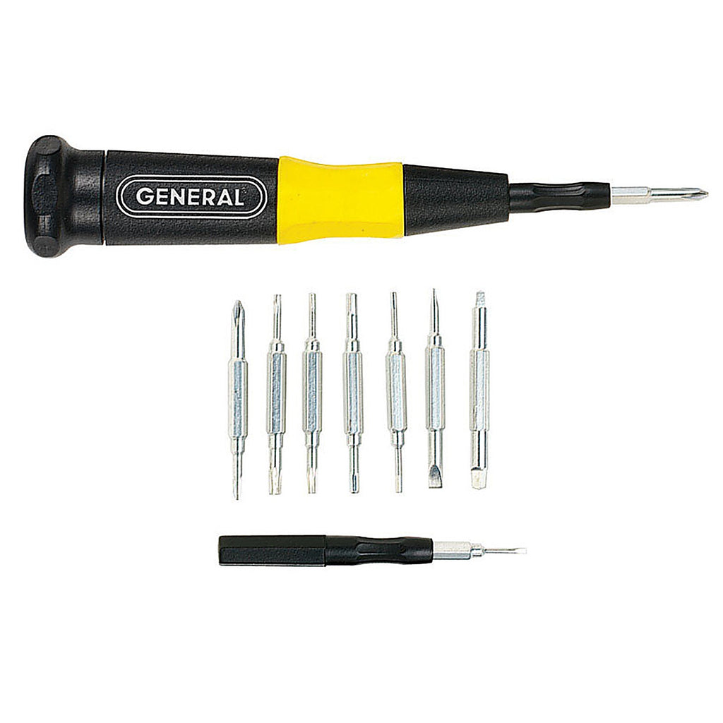General - 751016 - 16-In-1 Multi-Bit Screwdriver Set 8 Piece