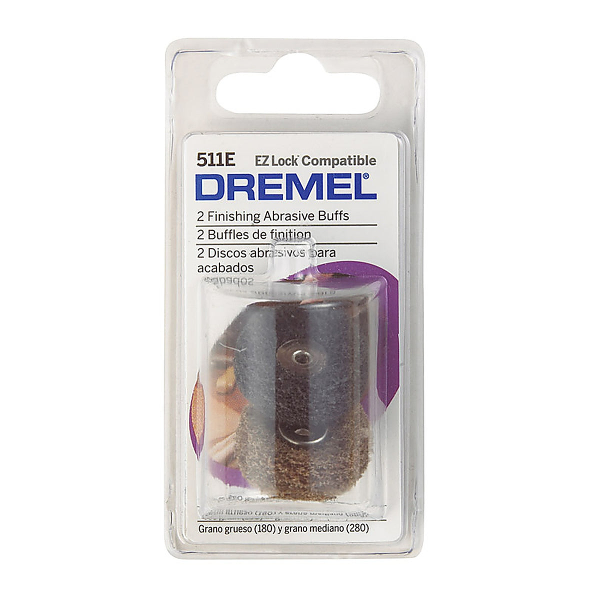 Dremel - 511E - Ez Lock 15/16 In. X 1/2 In. L Metal Abrasive Buffs 2 Pack