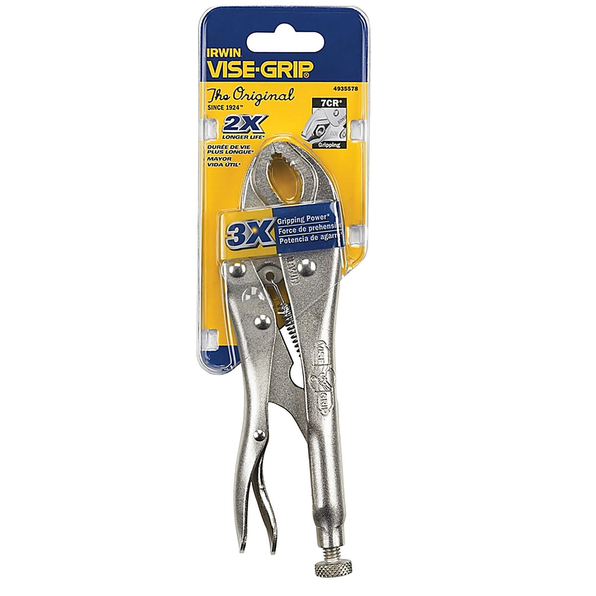 Irwin 4935578 Vise-Grip 7 in. Alloy Steel Curved Pliers