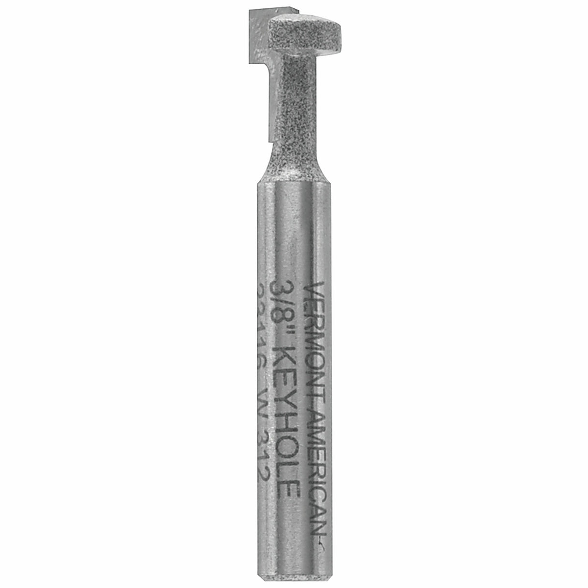 Vermont American 23116 3/8 in. D X 3/8 in. R X 1 in. L Carbide Tipped Keyhole Router Bit