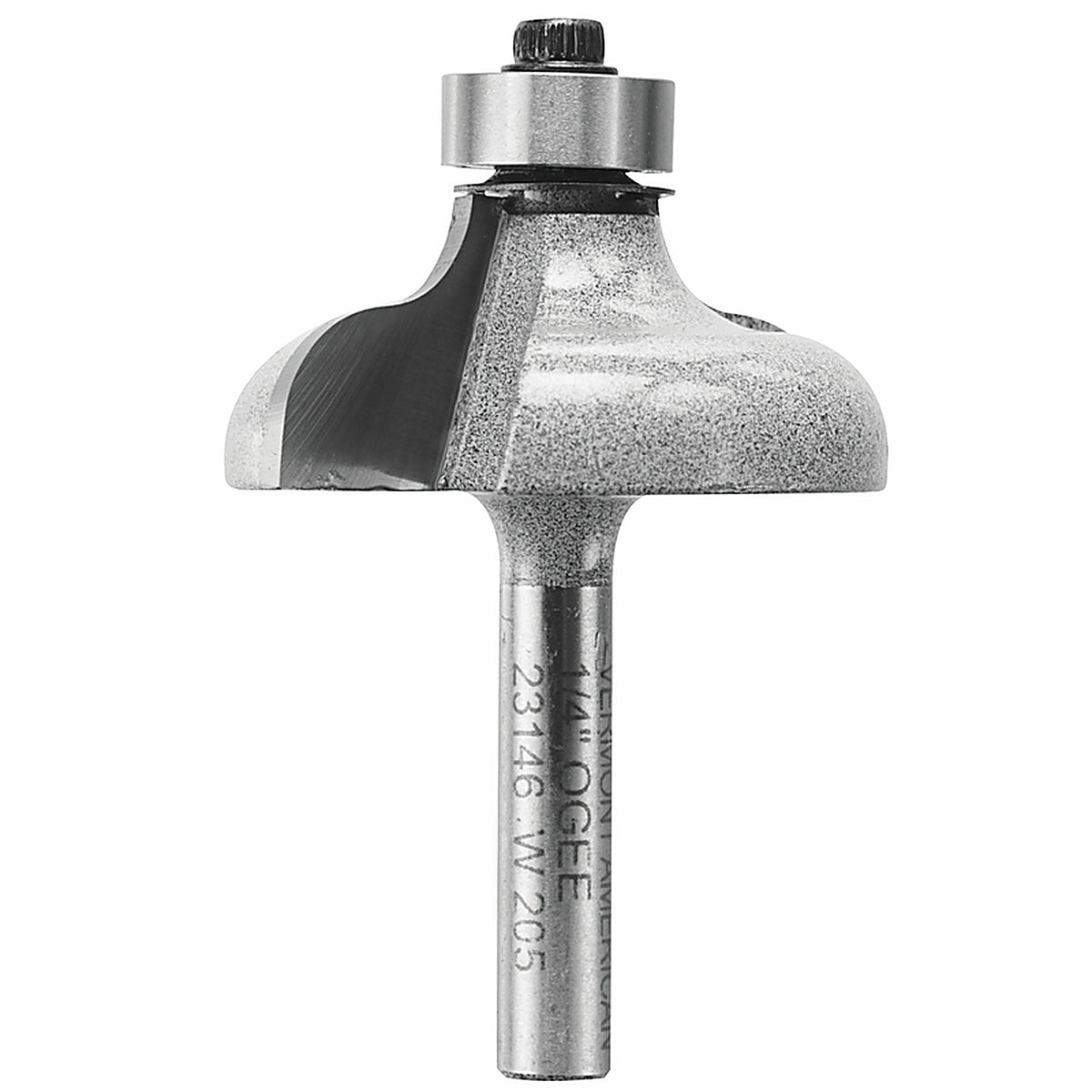 Vermont American 23146 1-1/2 in. D X 1/4 in. R X 2-1/4 in. L Carbide Tipped Ogee Router Bit