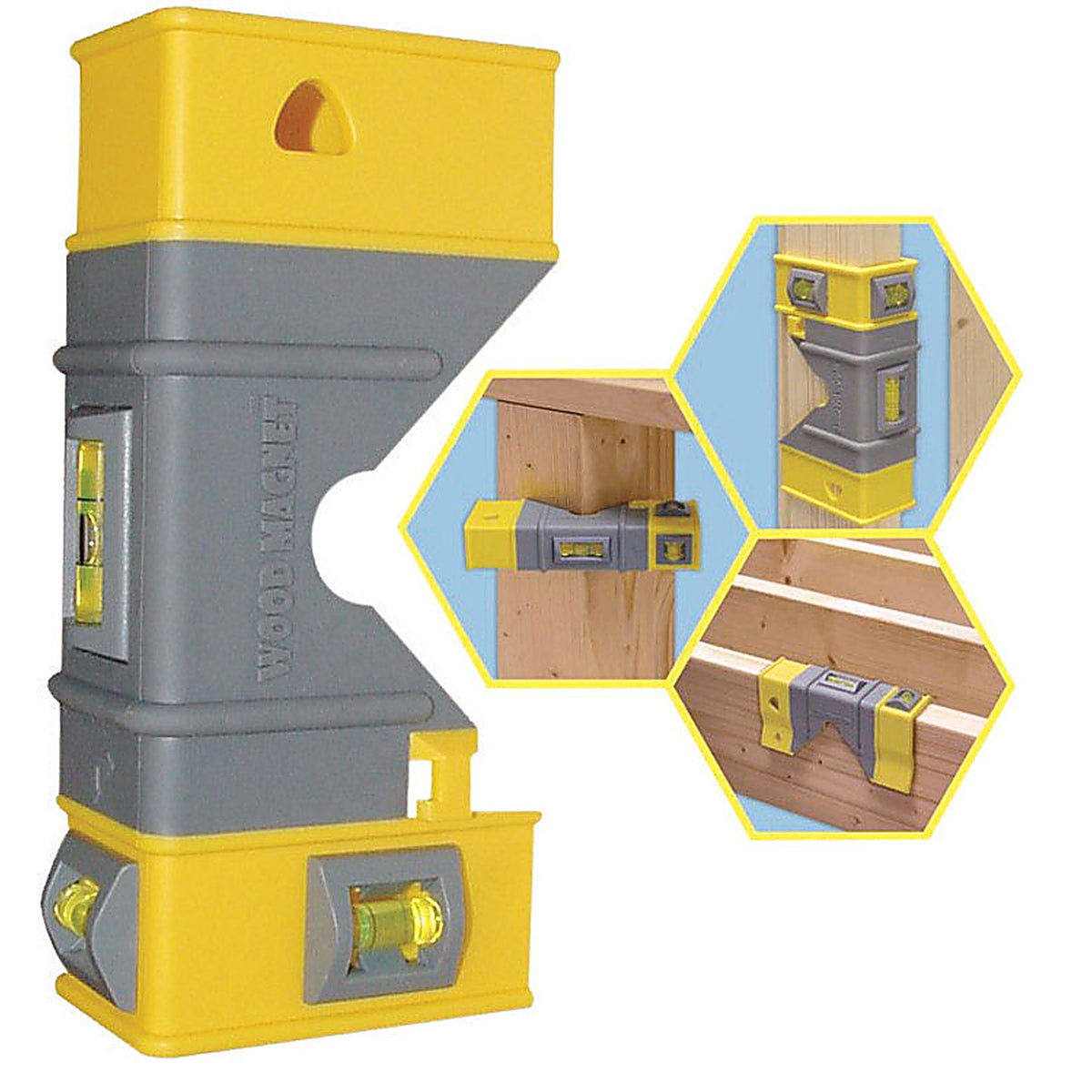 Swanson - T04424 - Wood Magnet 8 In. Abs Magnetic Joist Level 3 Vial
