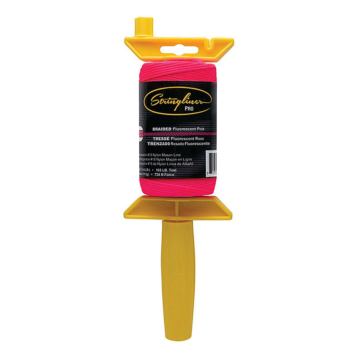 Stringliner - 25162 - Pro Braided Mason Line and Reel 250 Ft. Pink