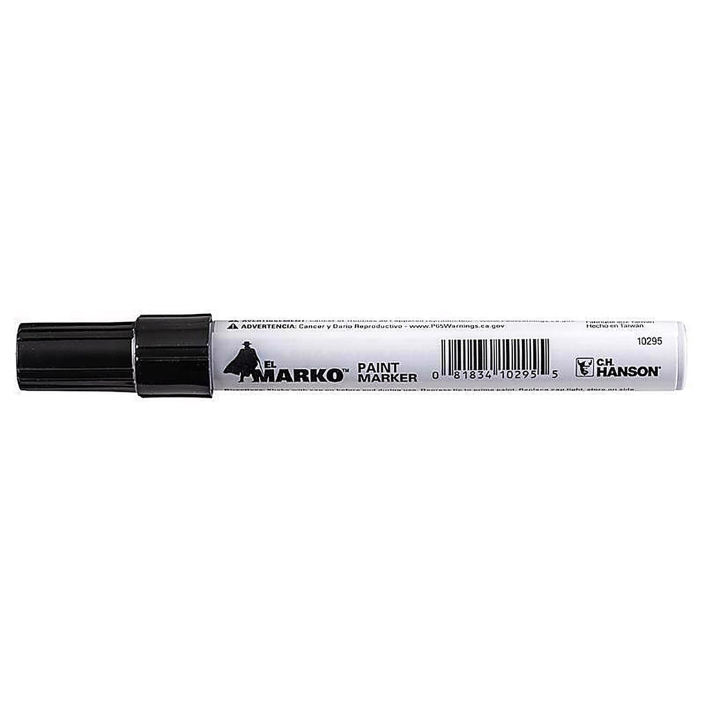 C.H. Hanson - 10295 - El Marko Black Valve Tip Paint Marker 1 Piece
