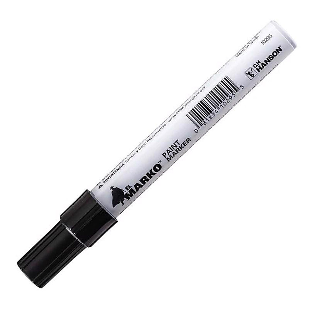 C.H. Hanson - 10295 - El Marko Black Valve Tip Paint Marker 1 Piece
