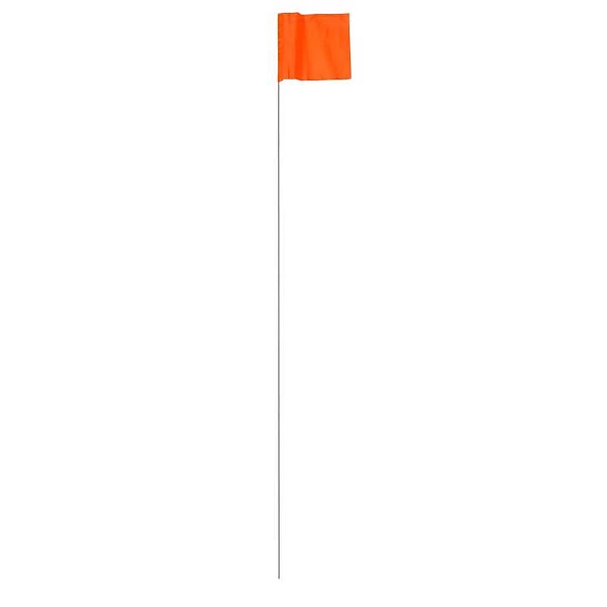 C.H. Hanson - 15094 - 36 In. Fluorescent Orange Marking Flags Polyvinyl 100 Pack