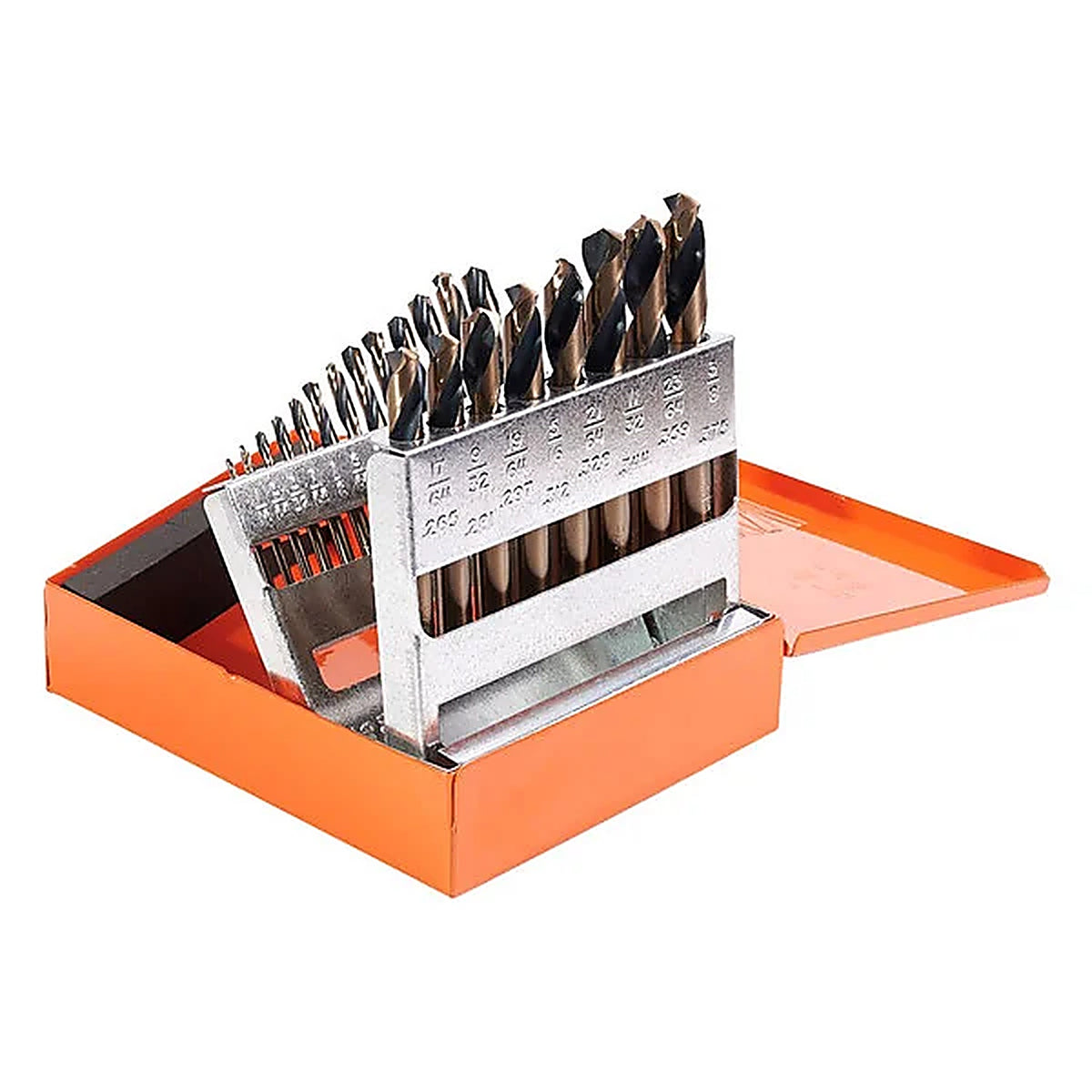 KnKut 21KK7 21pc Fractional Stubby (Short) Length Drill Bit Set 1/16in. 3/8in.