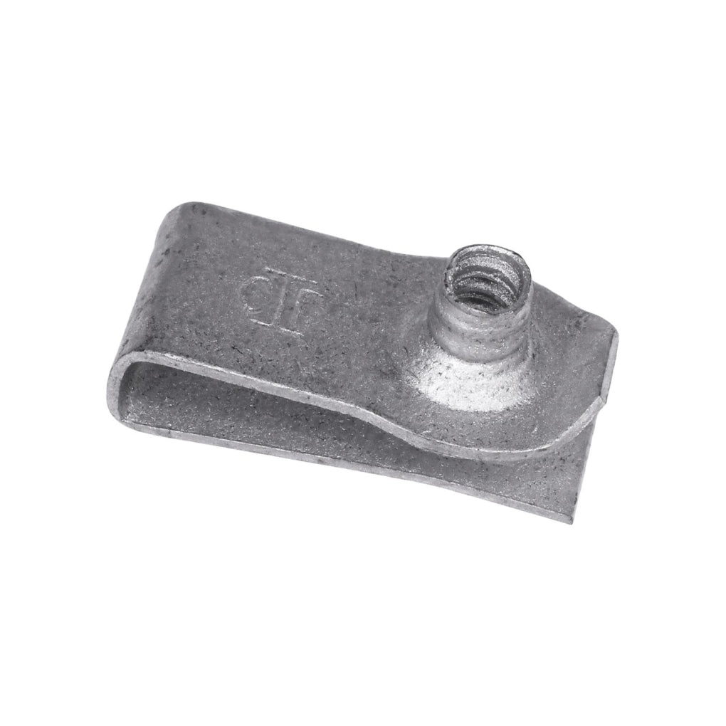 Auveco 22074 GM Extruded U-Nut, M4.2-1.41 (#8), Panel Range 65mm-3.80mm (0.25in. .150in. )