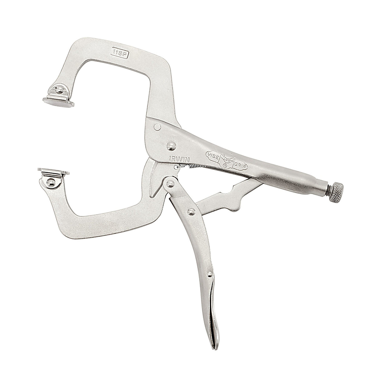 Irwin 20 Vise-Grip 3-3/8 in. x 2-5/8 in. D Locking C-Clamp with Swivel Pads 1000 lb. 1/pc.